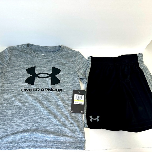 Under Armour Other - Under Armour 2-piece boys shirt and shorts set size 4